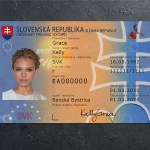 Slovakia ID Card PSD Template