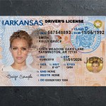 Arkansas Driver license PSD Template