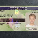 Australia-Victoria Driver license PSD Template