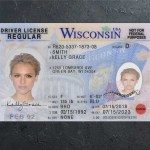 Wisconsin Driver license PSD Template