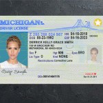 Michigan Driver license PSD Template