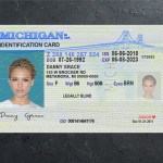 Michigan ID Card PSD Template Download