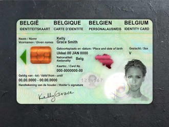 belgium id card psd front