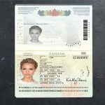 Canada passport PSD Template