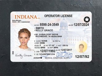 indiana dl psd front