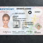 Kentucky Driver license PSD Template