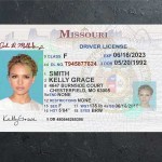 Missouri Driver license PSD Template