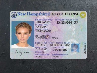 New Hampshire DL psd Front
