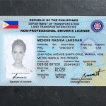 Phipplines Driver license PSD Template