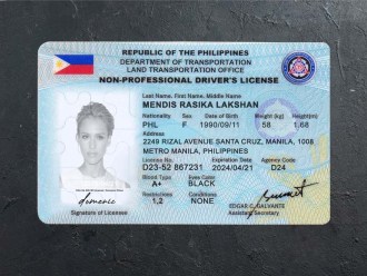 Philippines Driver License PSD