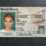 Rhode Island Driver license PSD Template