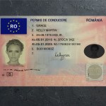 Romania Driver license PSD Template