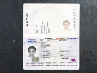 romania passport psd