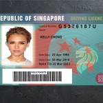 Singapore Driver license PSD Template Download