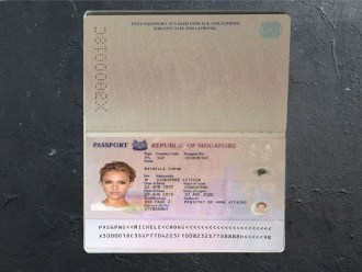 singapore passport psd