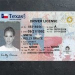 Texas Driver license PSD Template Front