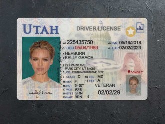 utah dl psd front