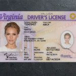 Virginia Driver license PSD Template